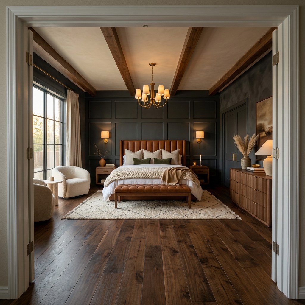 Primary bedroom after — finished